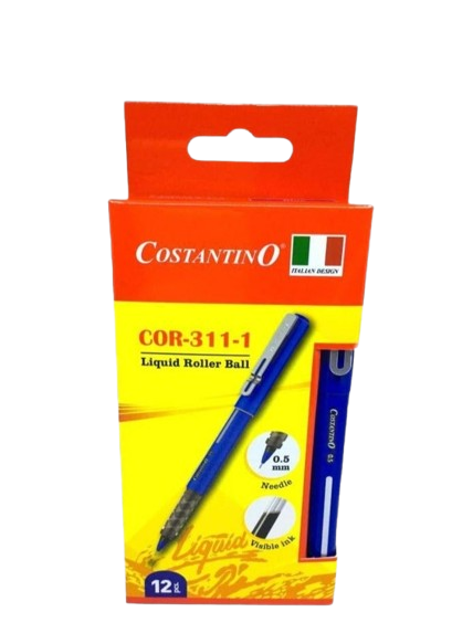 Costantino Cor 411-2 Liquid Ink Pen, 10 Pieces