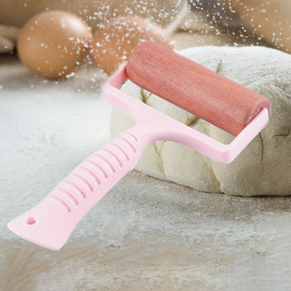 Wooden Roller pin for dough and pizza - kitchen rolling pin  Pastry Roller with Handle for Baking