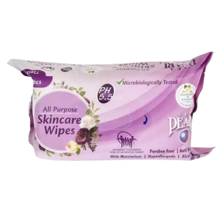 Sea Pearl Skin Wipes PH5.5, 72 Pieces, 2 Pack