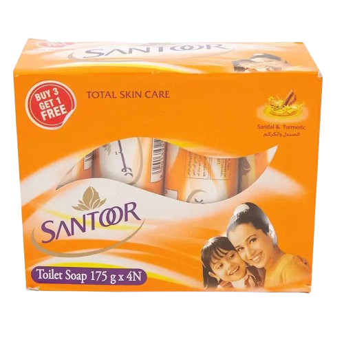 Santoor Sandal And Turmeric 4 pcs x 175 g