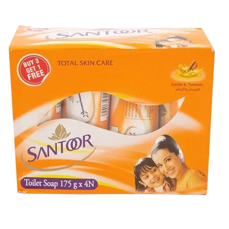 Santoor Sandal And Turmeric 4 pcs x 175 g