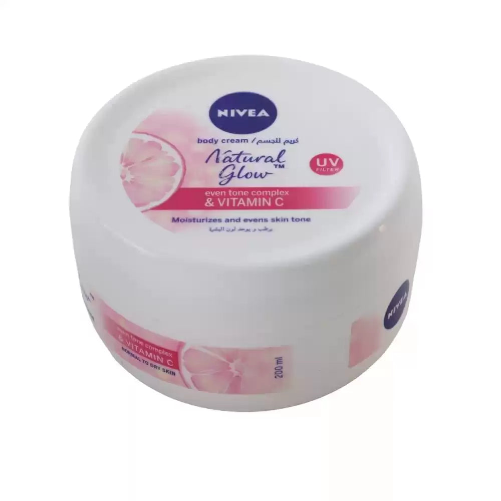 NIVEA NATURAL GLOW BODY CREAM 200ml