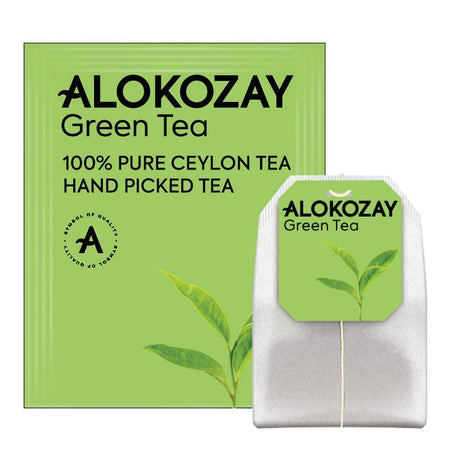 Alokozay Green Tea, 100% Pure Ceylon Tea - 25 Tea Bags