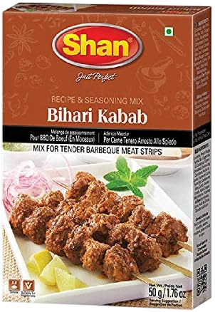Shan Bihari Kabab Mix Recipe & Masala Mix, 50g