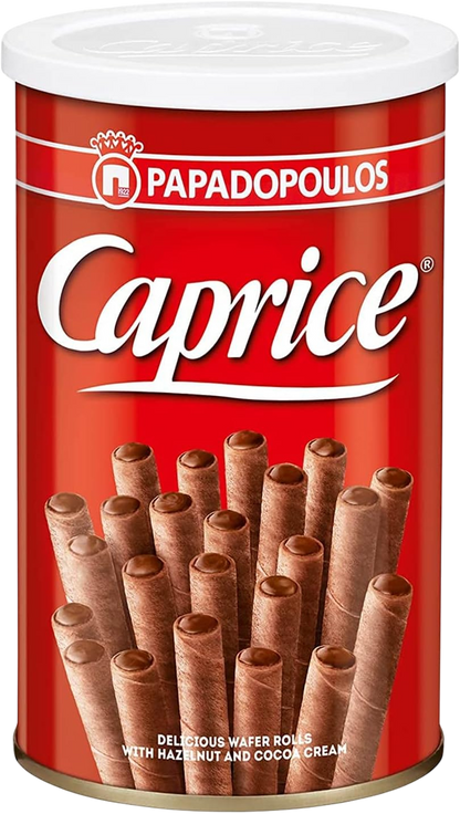 Caprice Wafer Rolls Filled with Hazelnut & Cocoa Cream, 115g