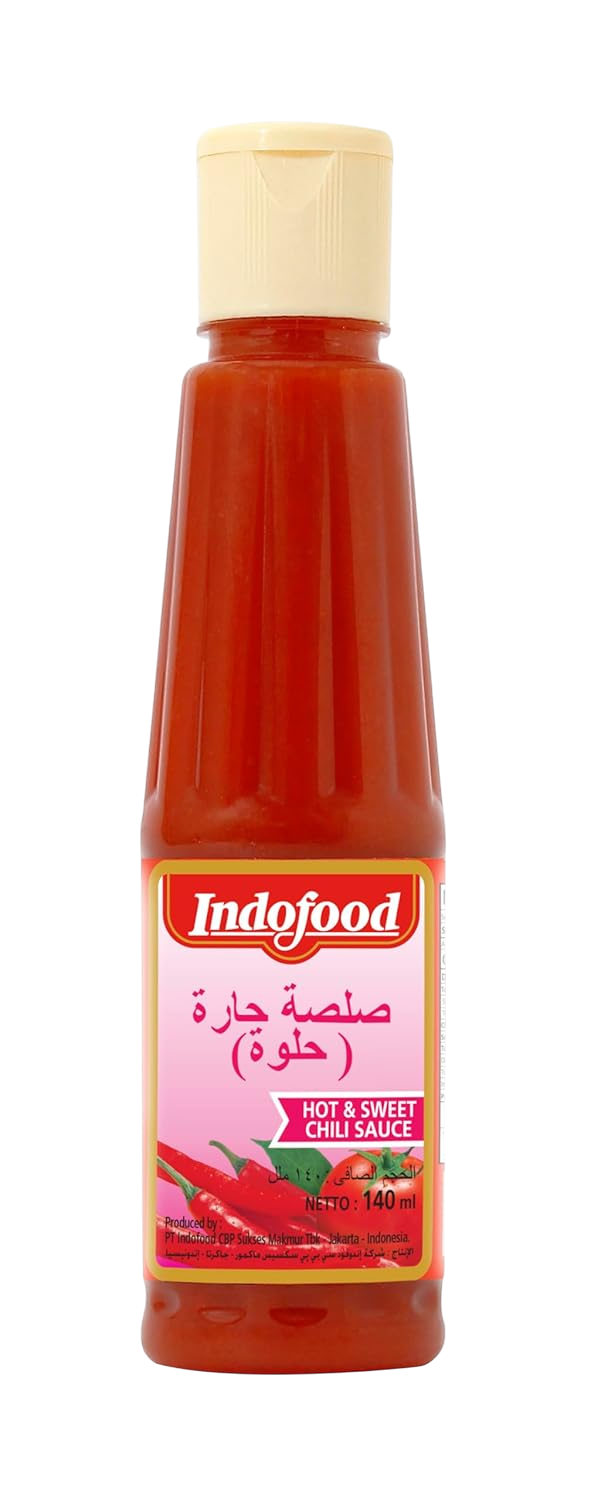 Indofood Hot & Sweet Chili Sauce, 140ml