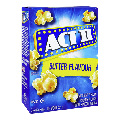 Act II Microwave Butter Popcorn, 255g