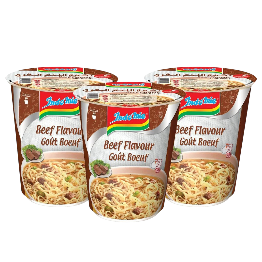 Indomie Instant Beef Cup Noodles, 3x60g