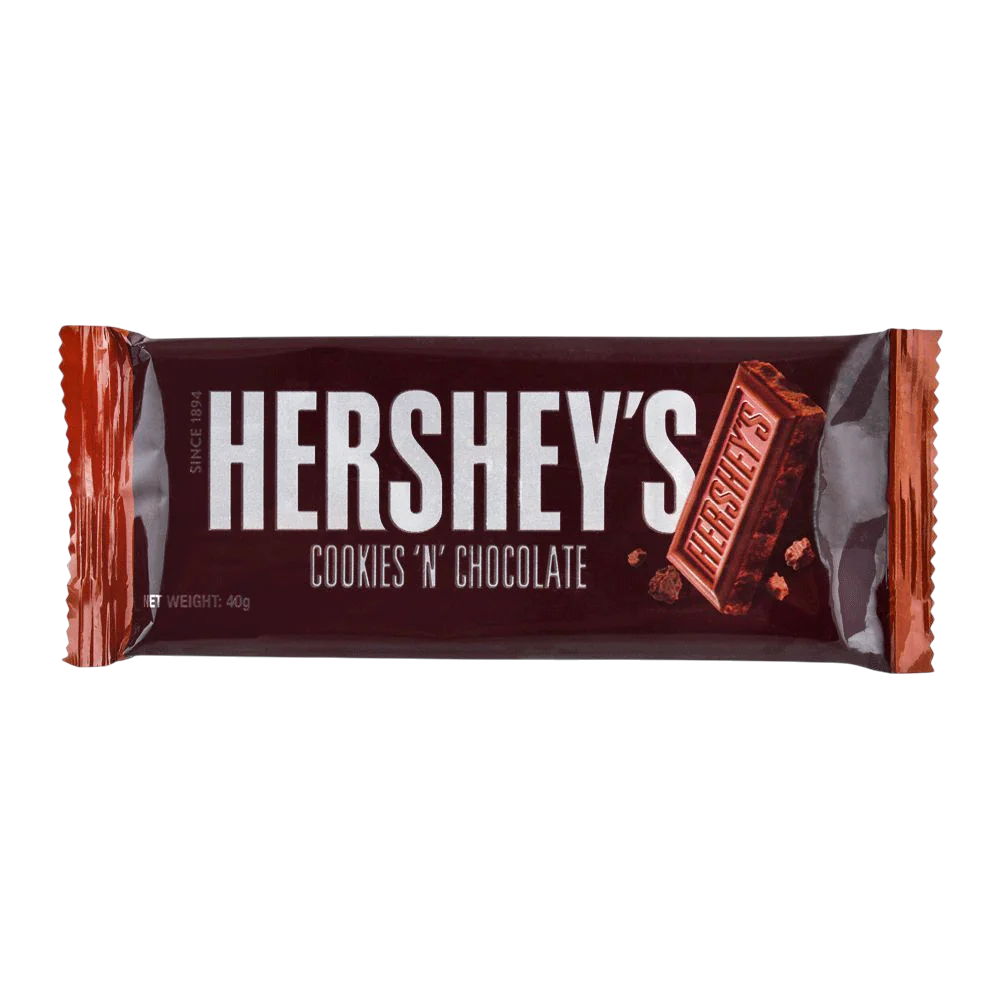 Hershey's Cookies 'n' Chocolate Flavor Candy Bar, 40g
