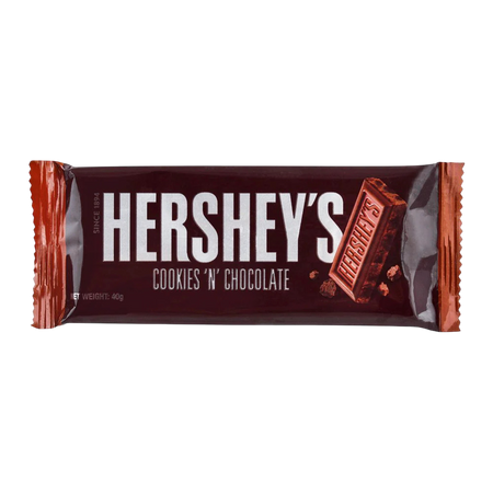 Hershey's Cookies 'n' Chocolate Flavor Candy Bar, 40g