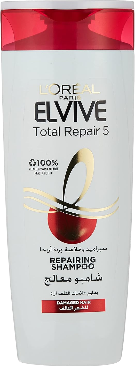 L'Oreal Paris Elvive Total Repair 5 Shampoo, 2x400ml