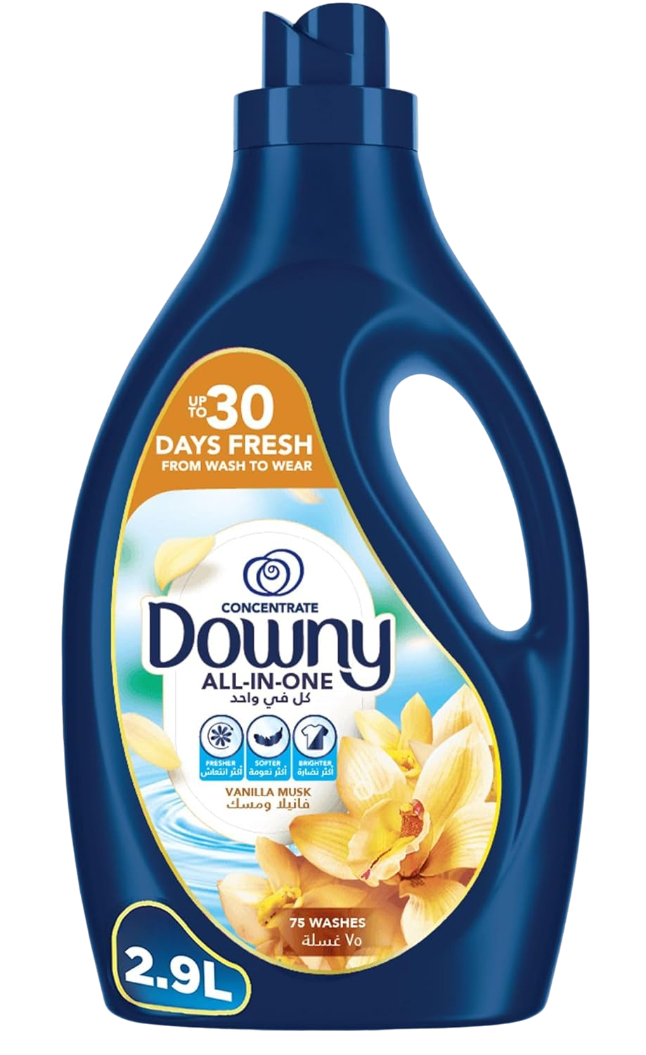 Downy Concentrated Vanilla & Musk Fabric Conditioner, 2.9L