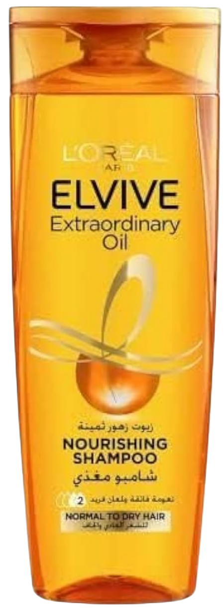 L'Oreal Elvive Extraordinary Oil Nourishing Shampoo with 6 Flower Oils for Normal to Dry Hair, 400ml