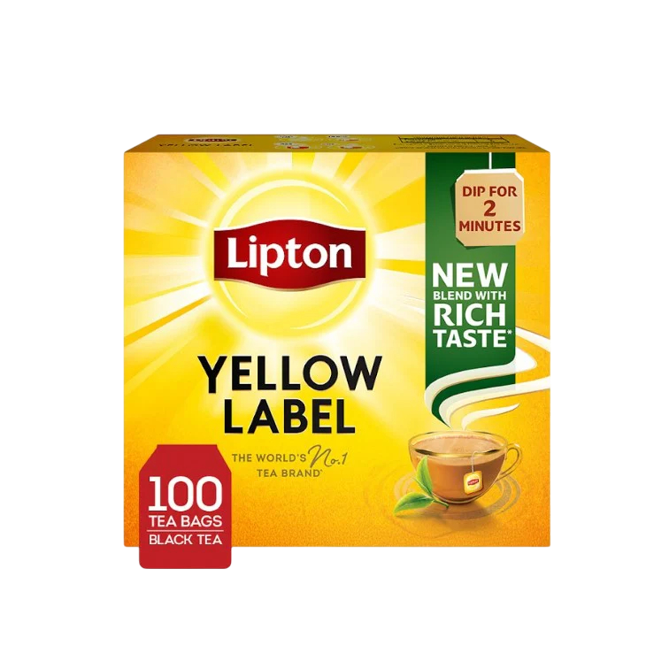 Lipton Yellow Label Black Tea Bags, 100 Pieces