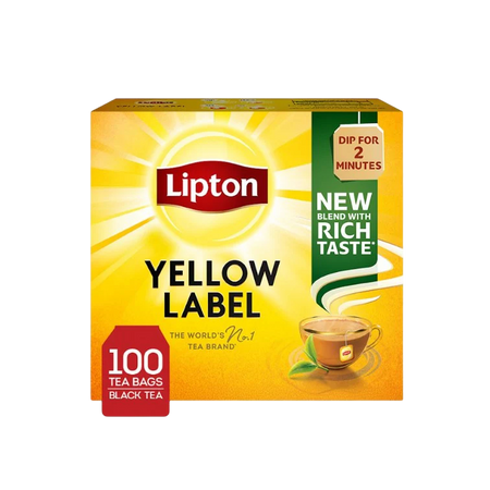 Lipton Yellow Label Black Tea Bags, 100 Pieces