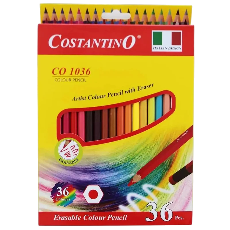 Costantino Erasable Color Pencil Set, 6 Pieces
