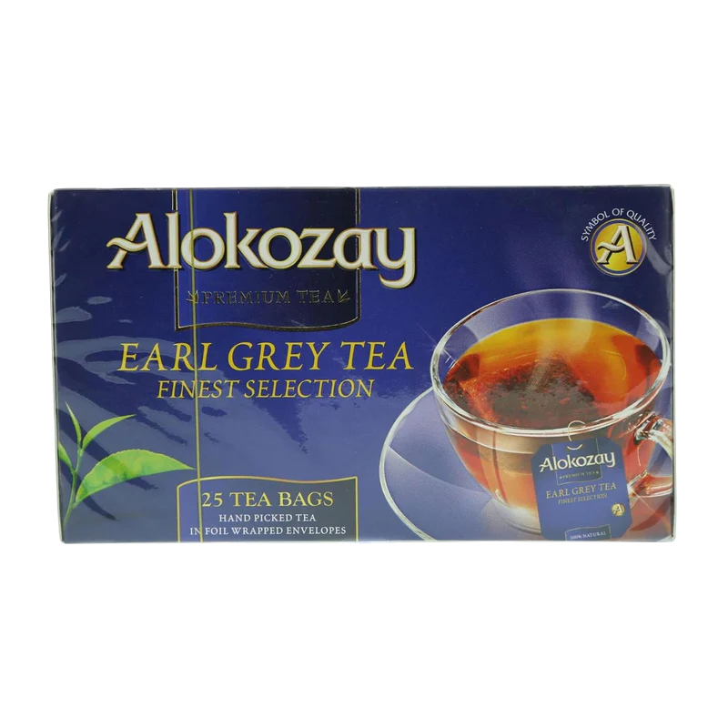 Alokozay Earl Grey Tea - 25 Tea Bags in Individual Foil Wrapped Envelopes