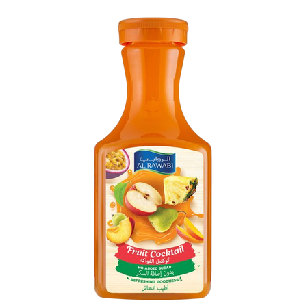 Al Rawabi Fruit Cocktail Juice No Added Sugar, 1.5L