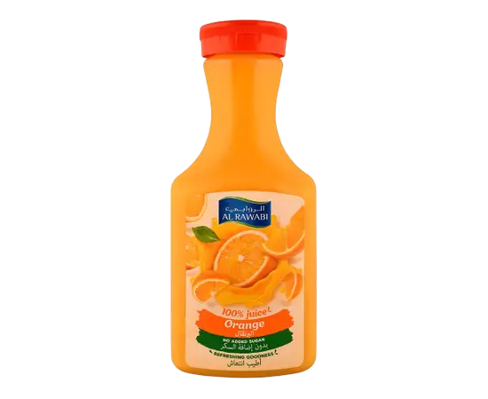 Al Rawabi No Added Sugar Orange Juice, 1.5L
