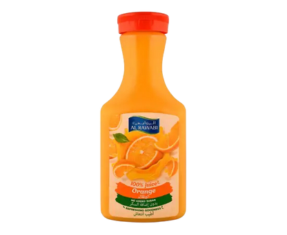 Al Rawabi No Added Sugar Orange Juice, 1.5L