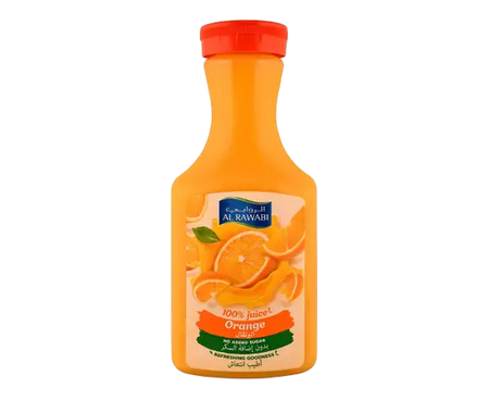 Al Rawabi No Added Sugar Orange Juice, 1.5L