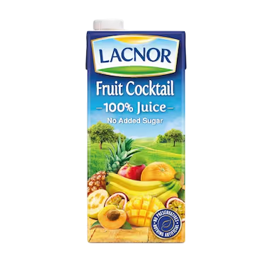 Lacnor No Added Sugar Fruit Cocktail Juice, 1L
