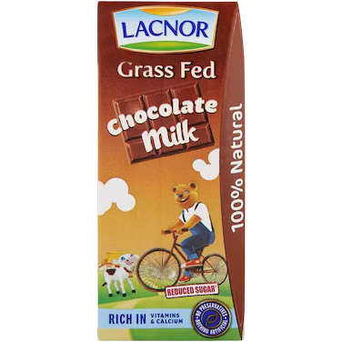 Lacnor Essentials Chocolate Flavoured Milk, 8x180ml