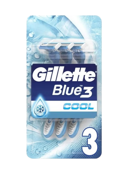 Gillette Blue 3 Cool Razors, 6 Pieces
