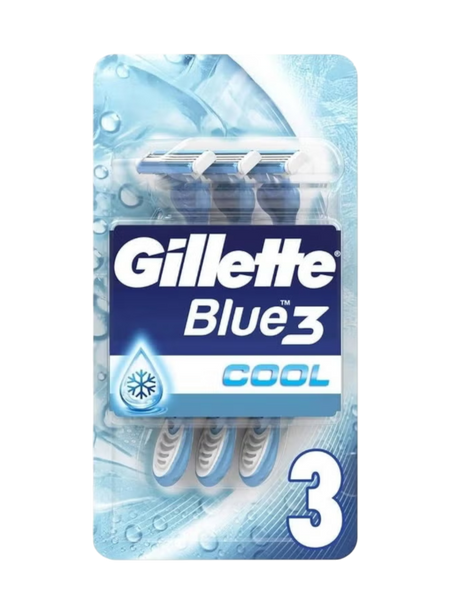 Gillette Blue 3 Cool Razors, 6 Pieces