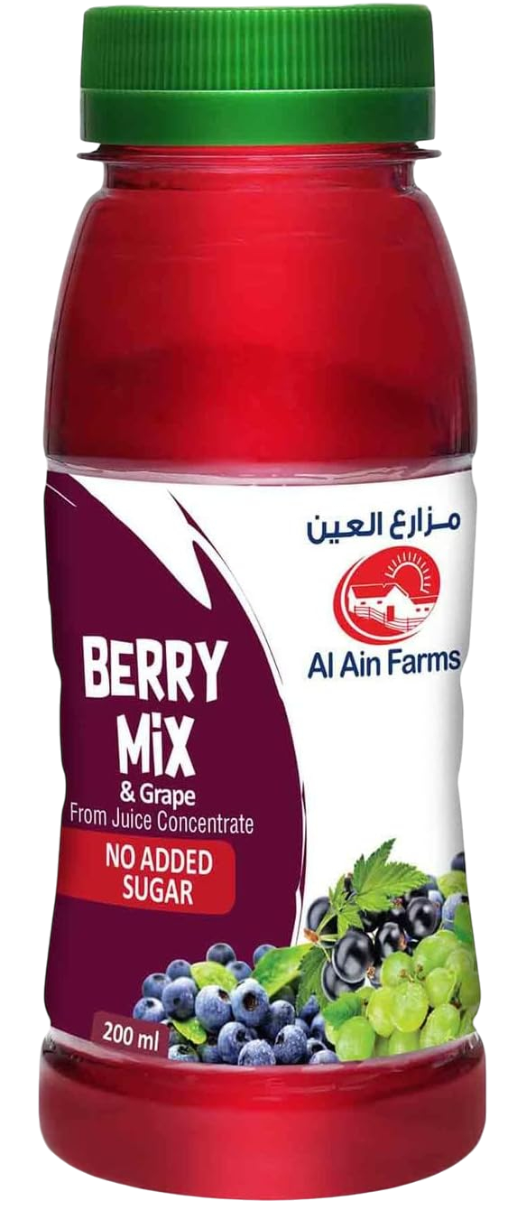 Al Ain Farms Berry Mix & Grape Nectar Juice 200ml