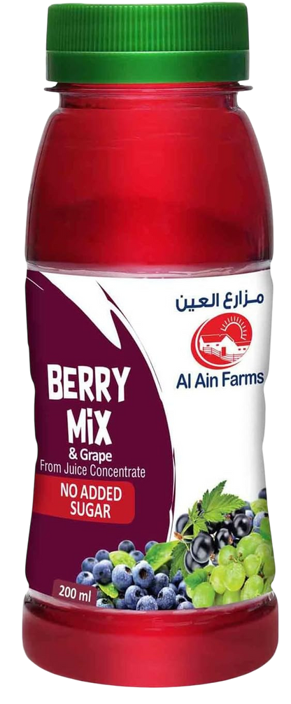 Al Ain Farms Berry Mix & Grape Nectar Juice 200ml