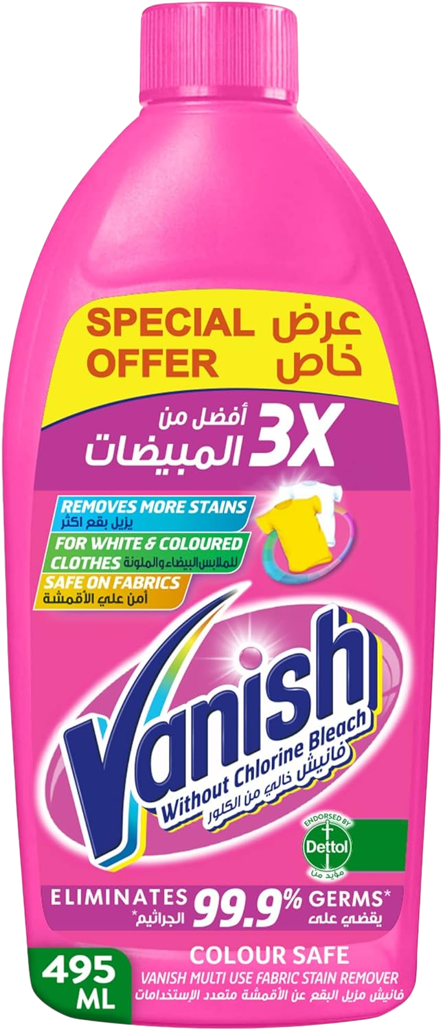 Vanish Pink Liquid Stain Remover 495 ml