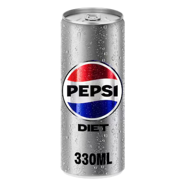 Pepsi Cola Diet Soft Drink Cans, 330ml