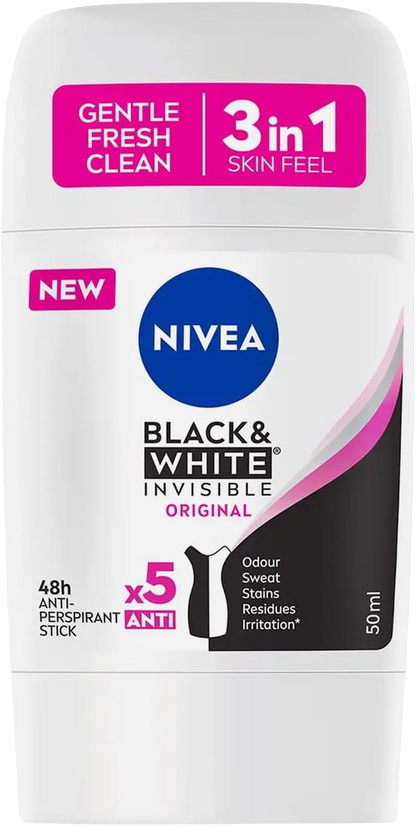 Nivea Women Black & White Deodorant Stick, 50ml