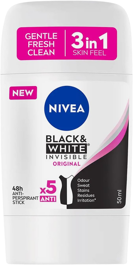 Nivea Women Black & White Deodorant Stick, 50ml