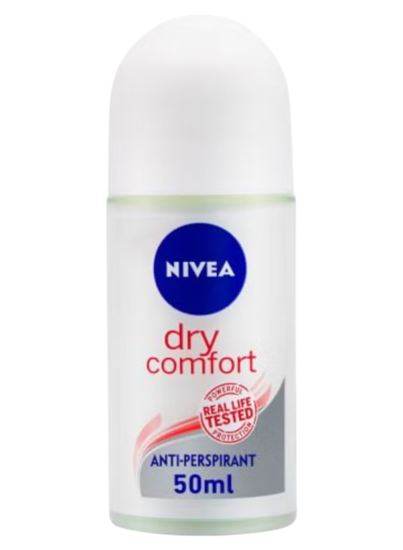 Nivea Dry Comfort Plus Antiperspirant Deodorant Roll-On, 50ml