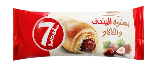 7 Days Jumbo Croissant Filled with Hazelnut & Cocoa Cream, 100g