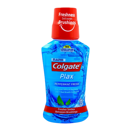 Colgate Plax Mouthwash Peppermint Flavor, 250ml