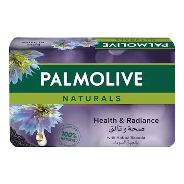 Palmolive Naturals Health Radiance Soap Bar with Habba Saouda, 170g