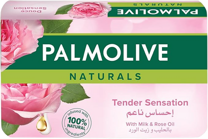 Palmolive Natural Soap Tender Sensation with Milk & Rose Oil, 170g