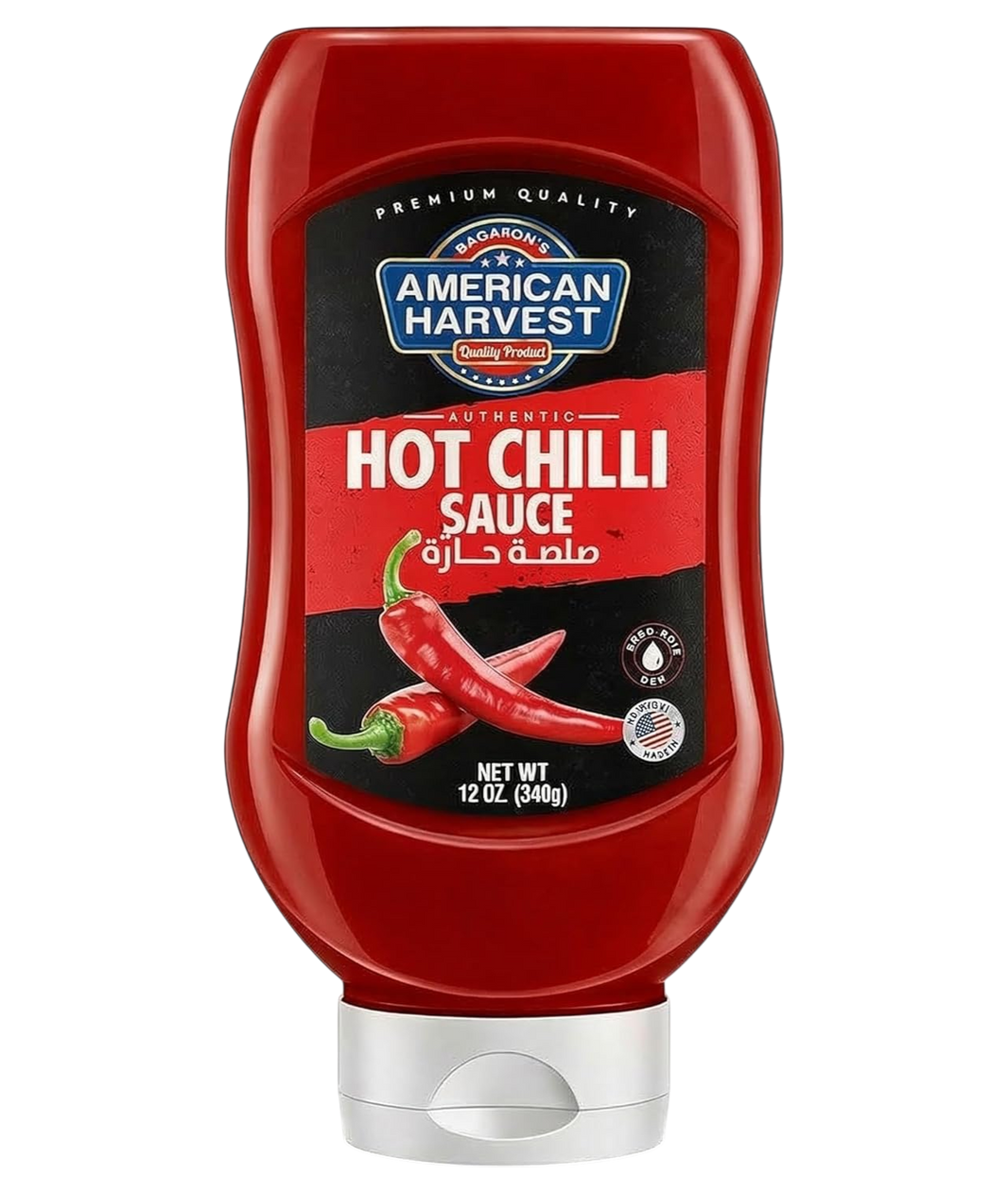 American Harvest Hot Chilli Sauce 340 g