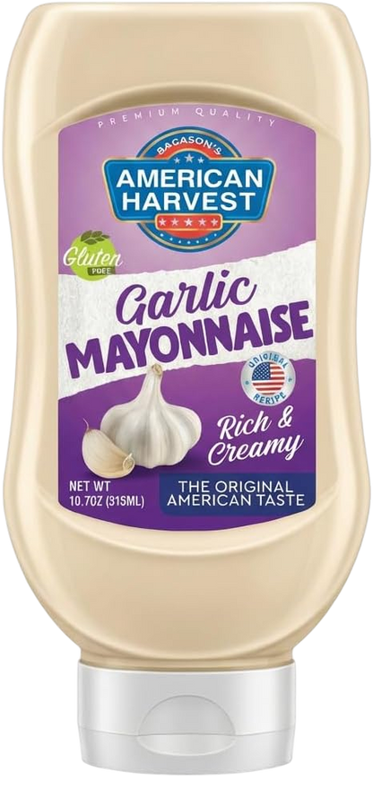American Harvest Garlic Mayonnaise Top Down Squeezy Bottle 315 ml