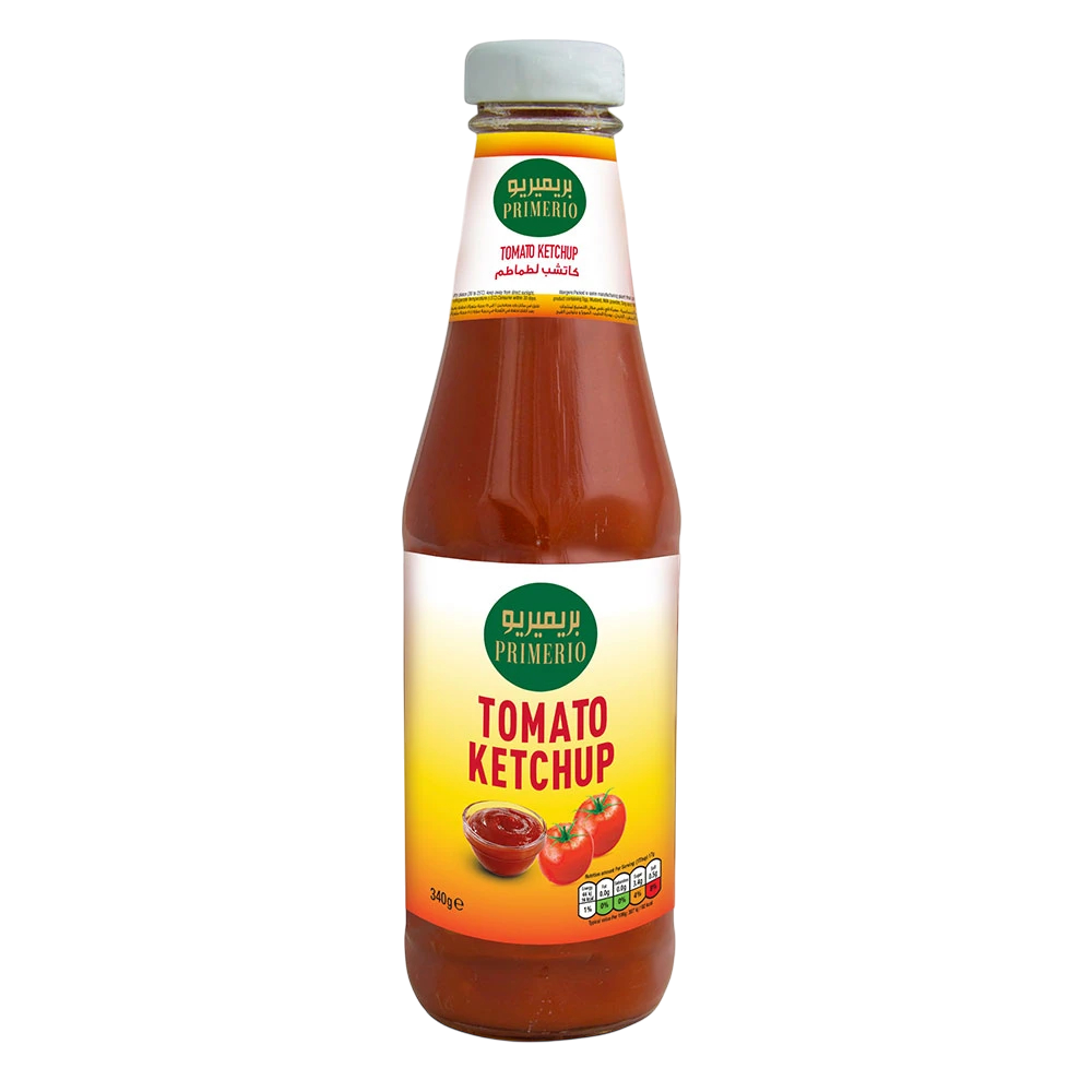 Primerio Tomato Ketchup Glass Bottle, 3x340g