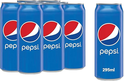Pepsi Cola Soft Drink Cans, 8x295ml