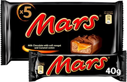 Mars Chocolate Bar Pack, 5x40g