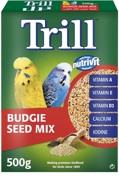 Trill Budgerigar Mix Seeds, 500g