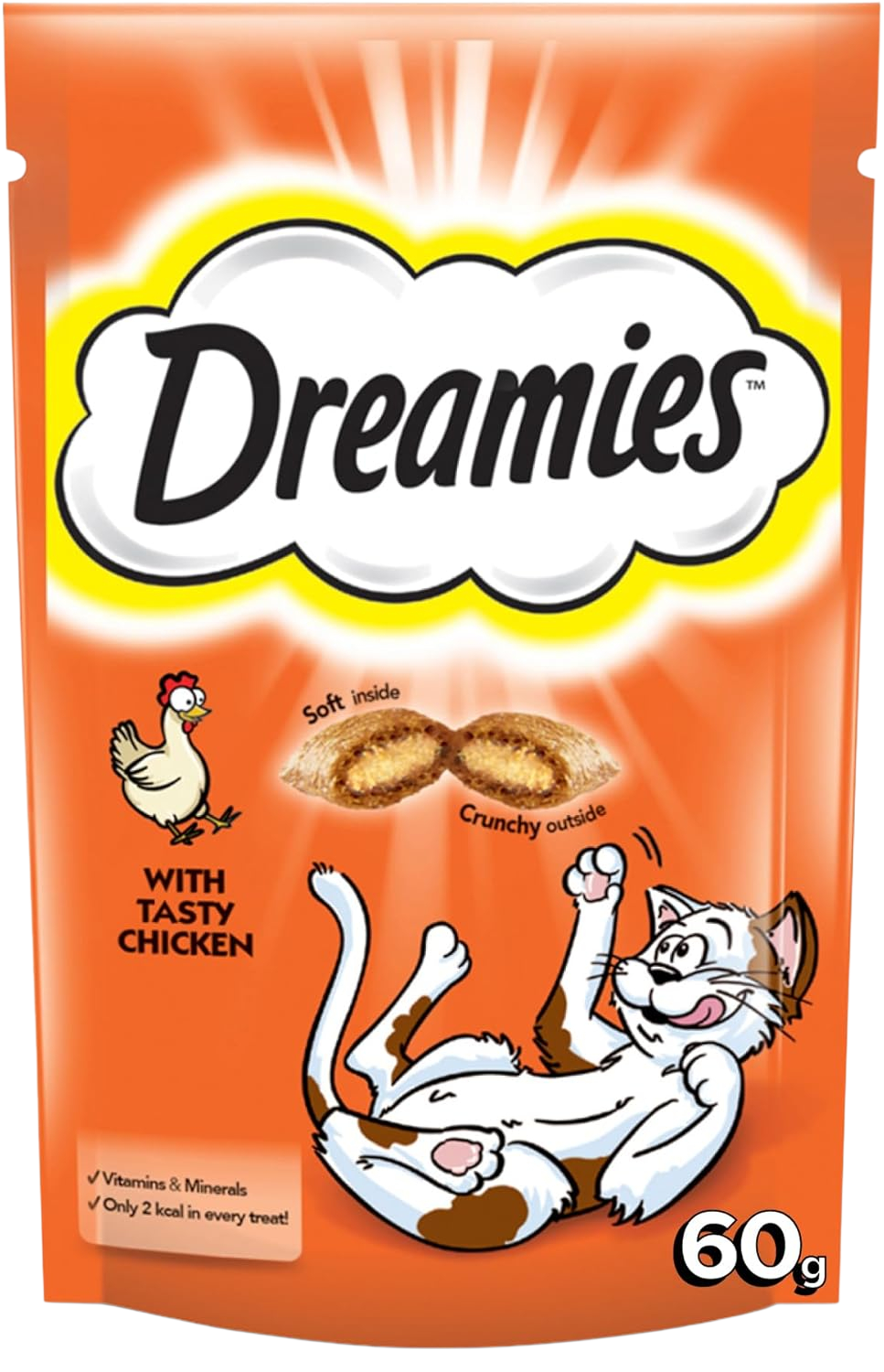 Dreamies Cat Treats with Chicken, 60g