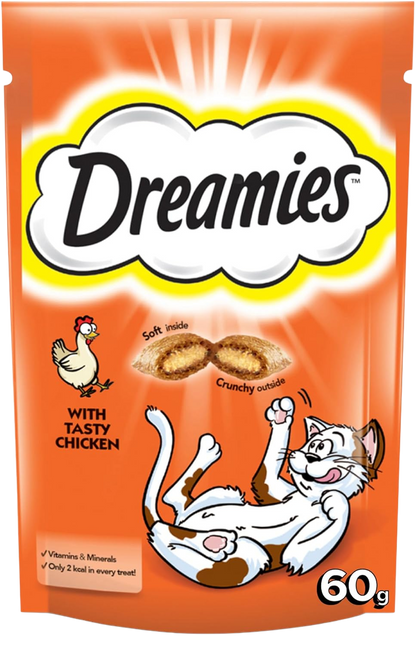 Dreamies Cat Treats with Chicken, 60g
