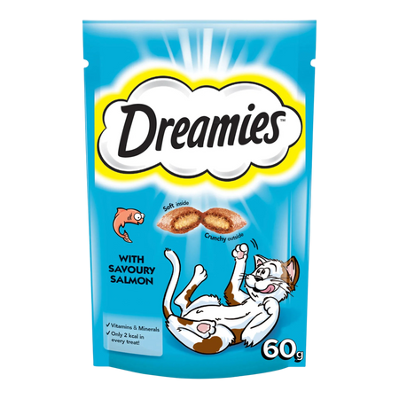 Dreamies Cat Treats with Salmon, 60g