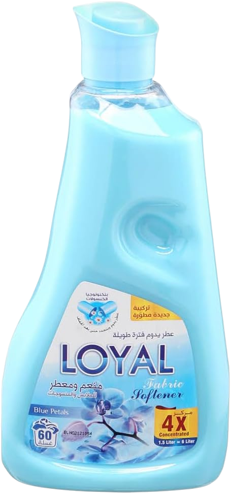 Loyal Blue Petals Fabric Softener & Freshener, 1500ml